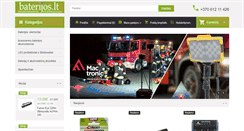 Desktop Screenshot of baterijos.lt
